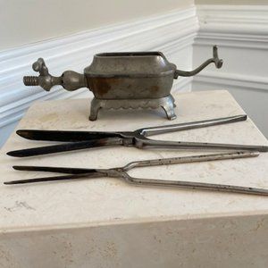 1920's Marcel Acier French Curling Irons and Heater